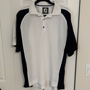 FootJoy Men's Polo in White and Black